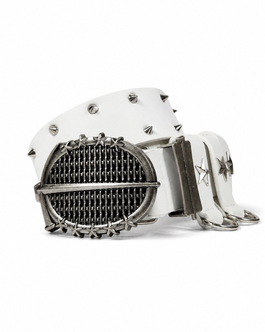 White Buckle All-Star Belt