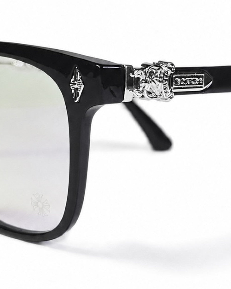 Silver Chrome Hearts Eyeglasses