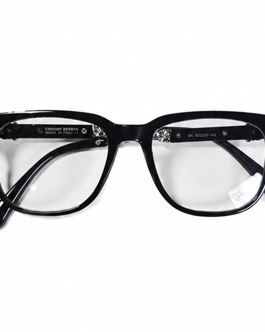 Silver Chrome Hearts Eyeglasses