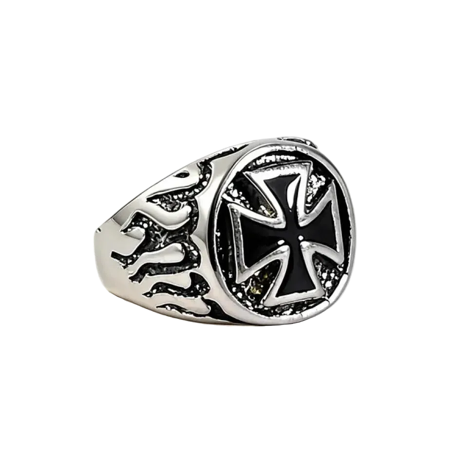 Cross Flame Ring