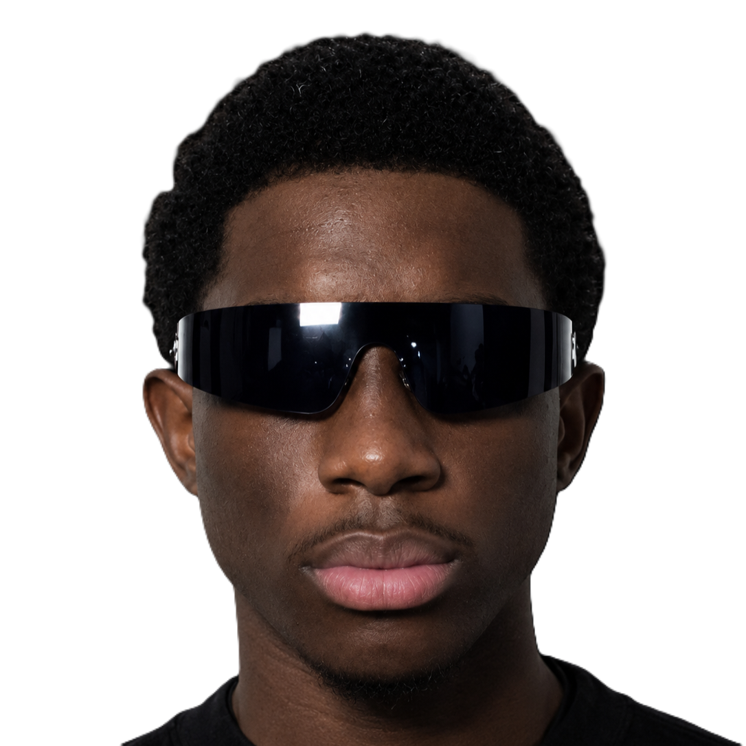 Black Film Panoramic Glasses