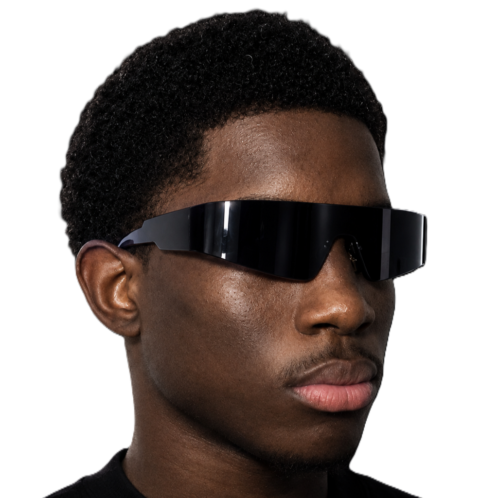 Black Film Panoramic Glasses