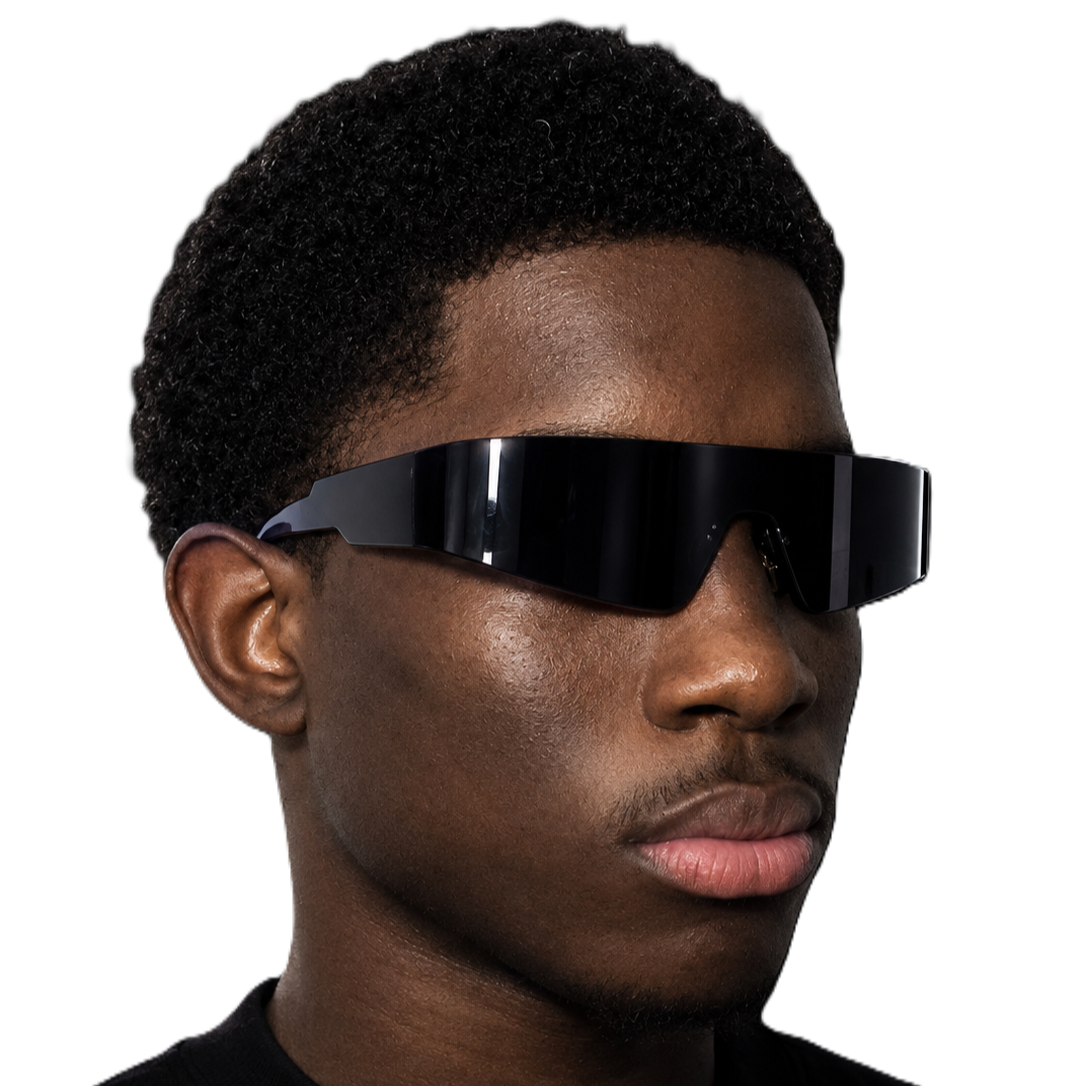 Black Film Panoramic Glasses