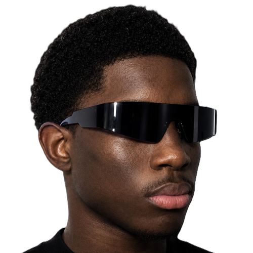 Black Film Panoramic Glasses