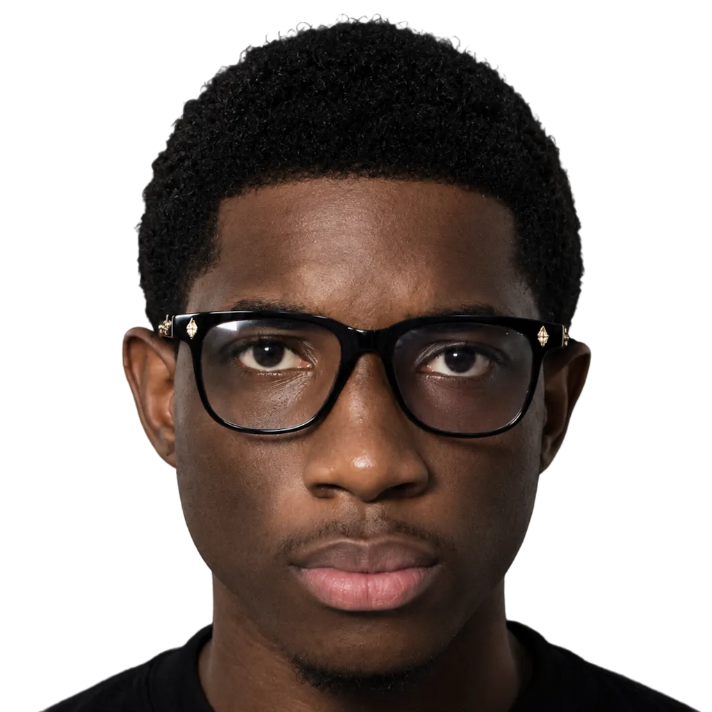 Silver Chrome Hearts Eyeglasses