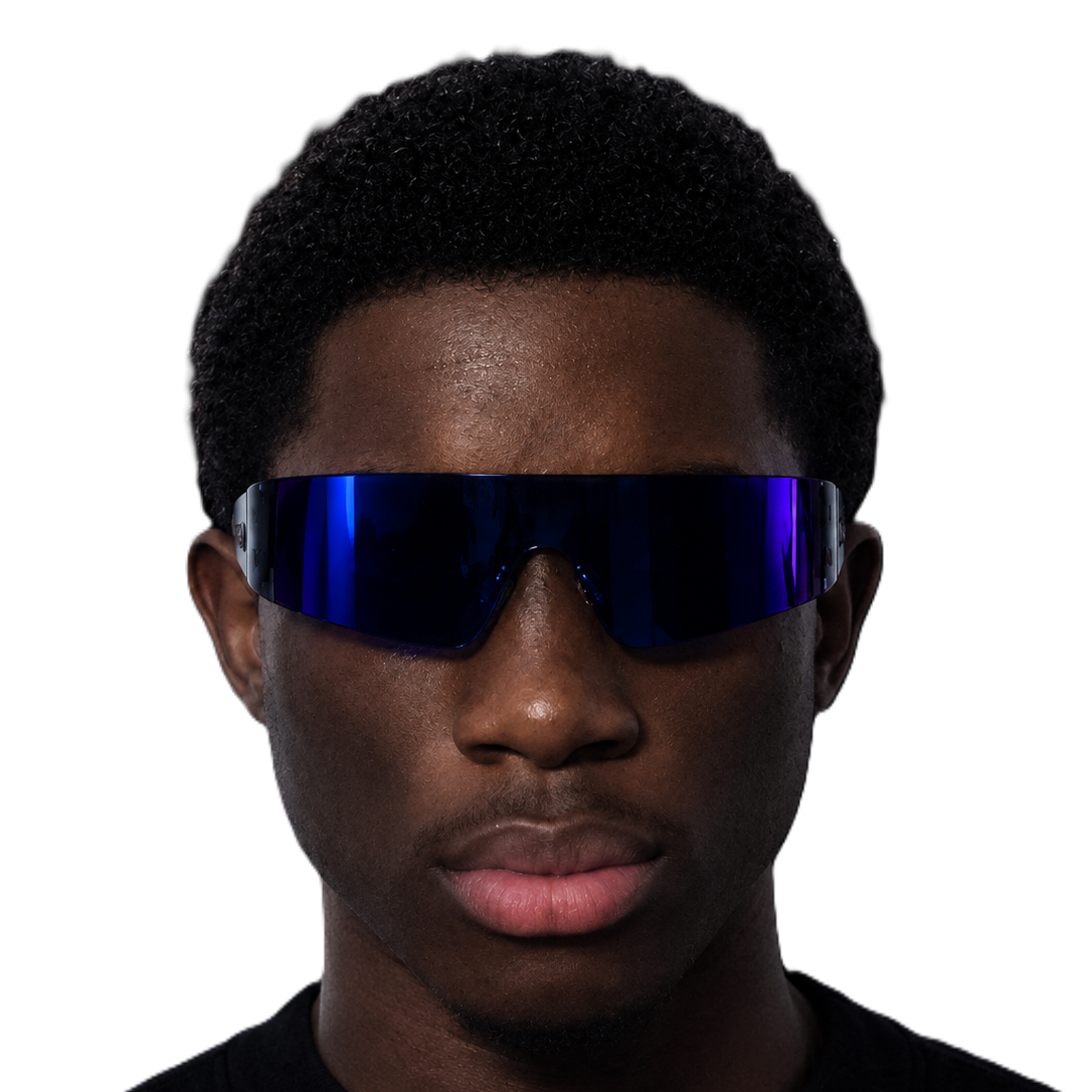 Blue Film Panoramic Glasses