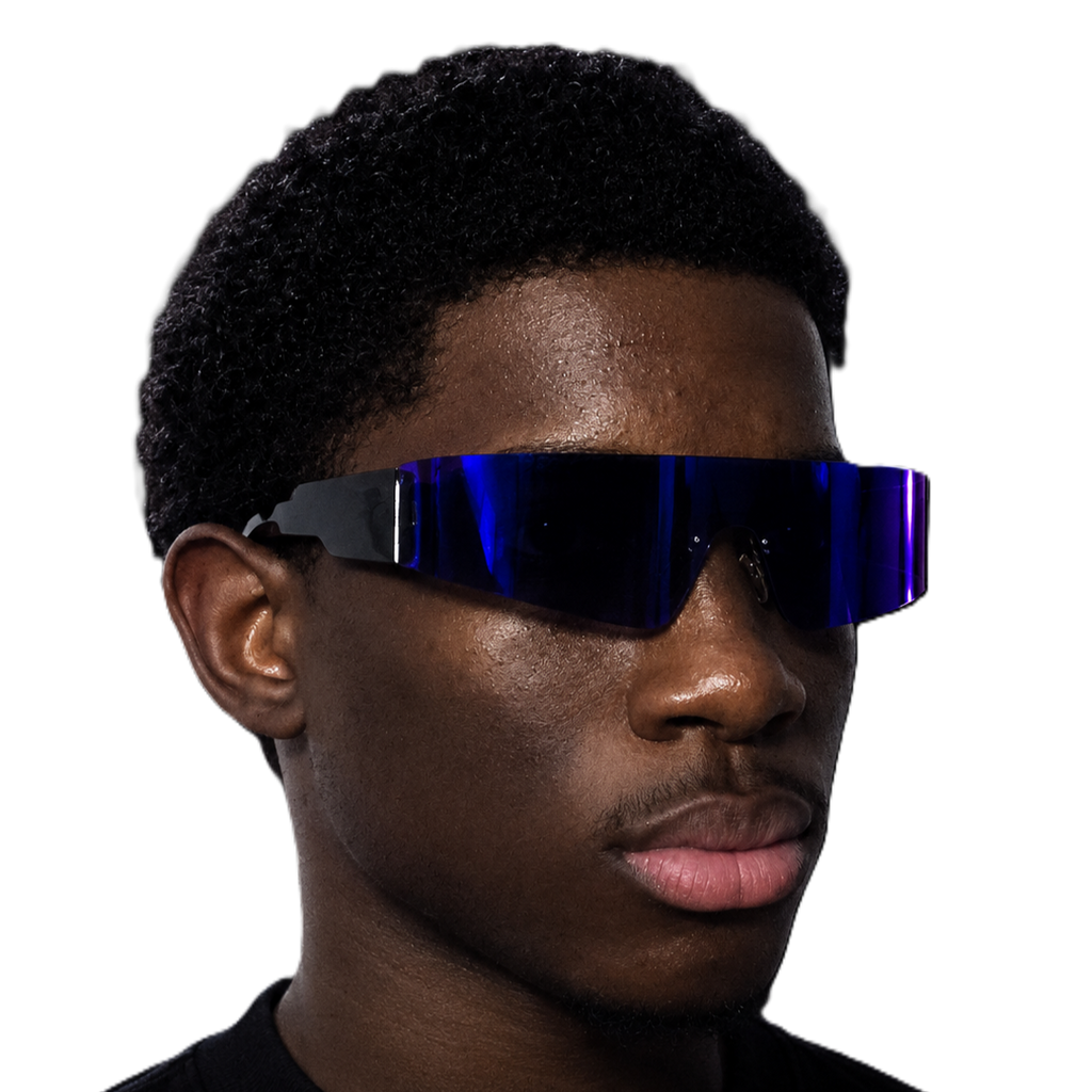 Blue Film Panoramic Glasses