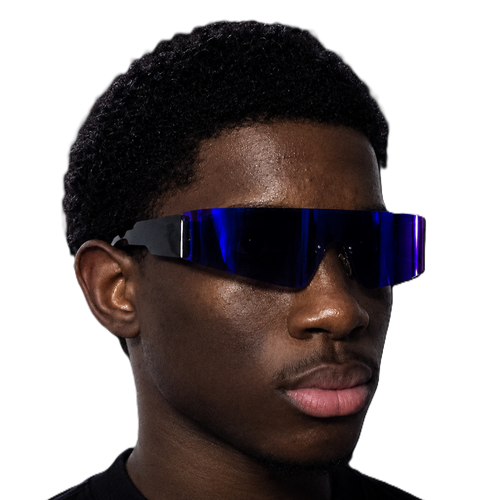 Blue Film Panoramic Glasses