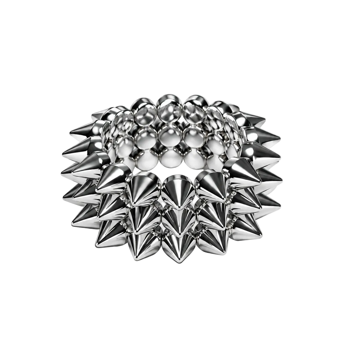 Chrome Spike Bracelet