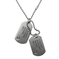 Dog tag (Matte Silver)