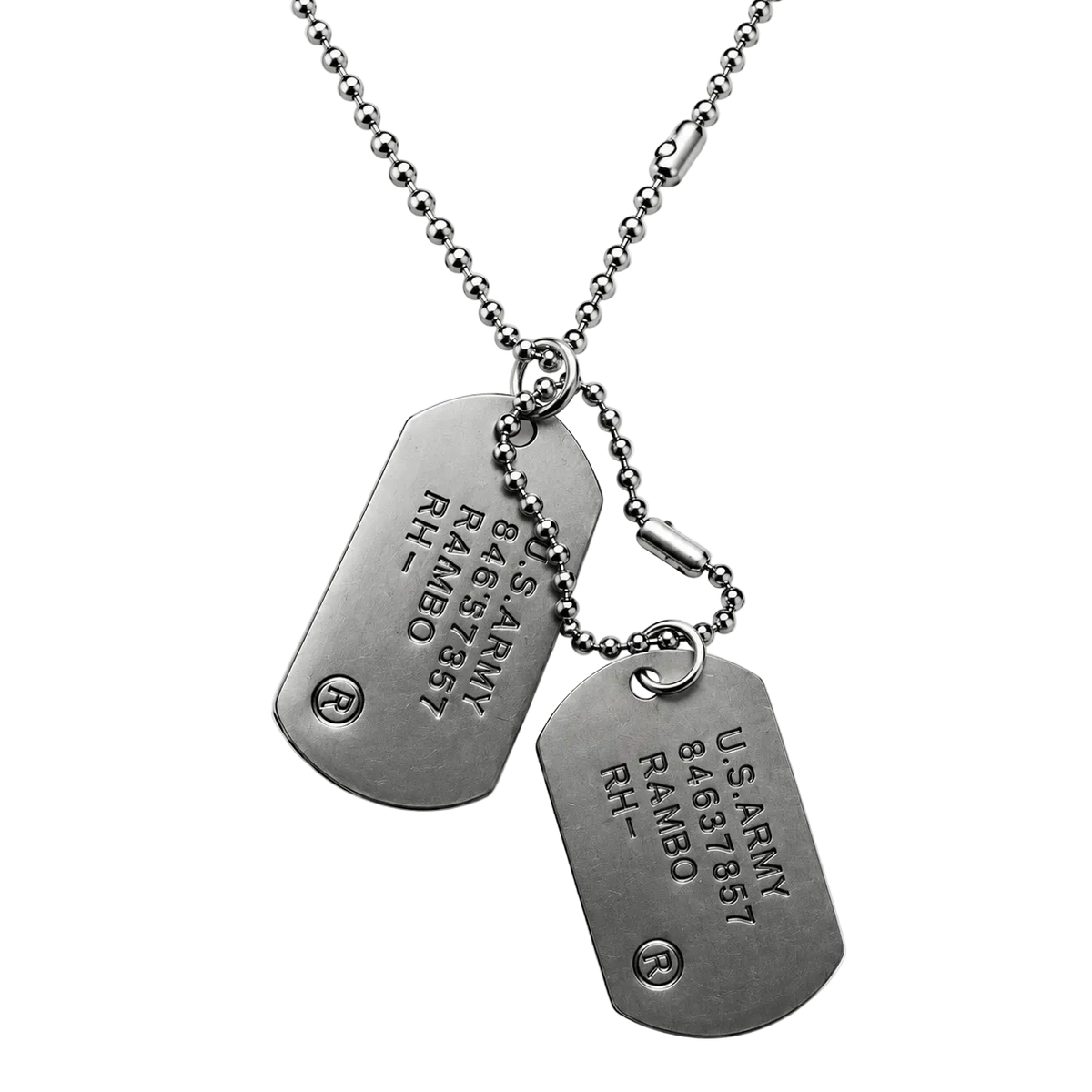Dog tag (Matte Silver)