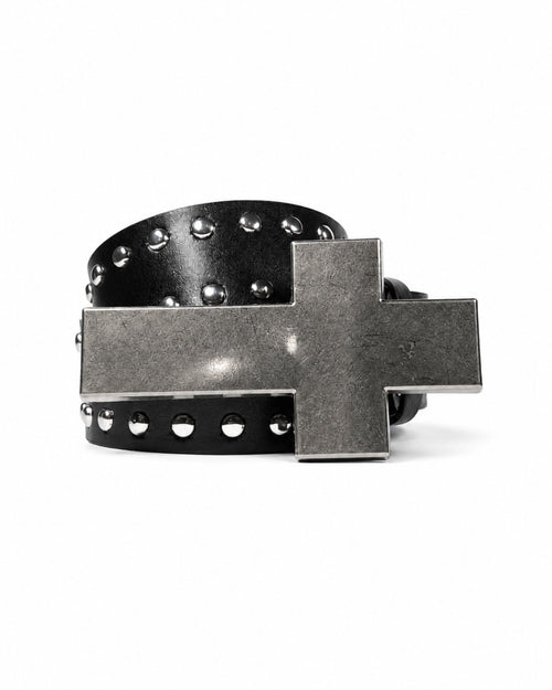 Black Cross Badge Belt